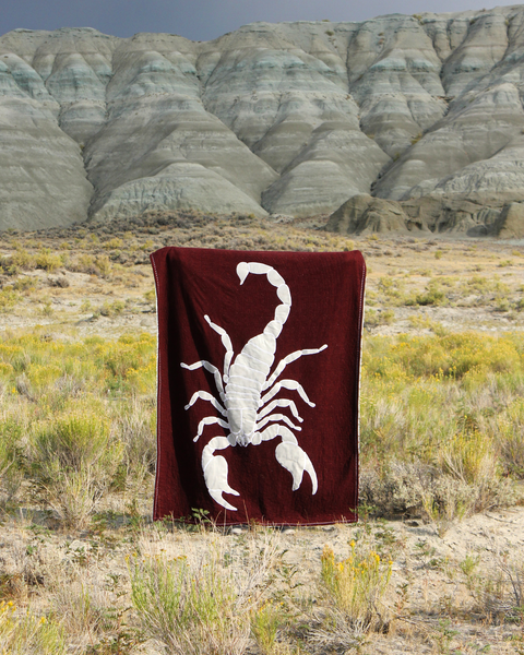 Moonbeam Scorpion Appliqué Quilt 56x74