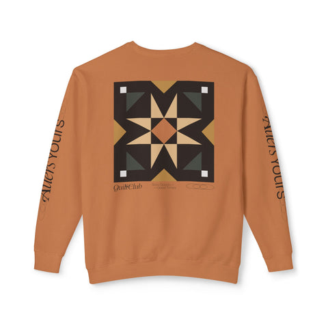 Mosaic Star Unisex Lightweight Crewneck Sweatshirt