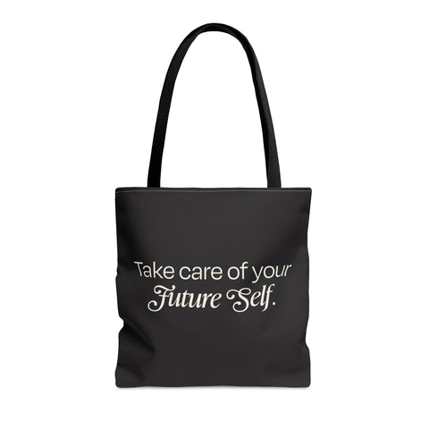 AUERS Take Care Black Tote Bag