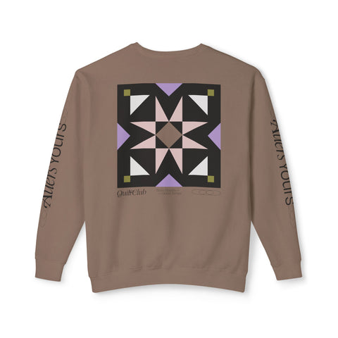 Mosaic Star Unisex Lightweight Crewneck Sweatshirt