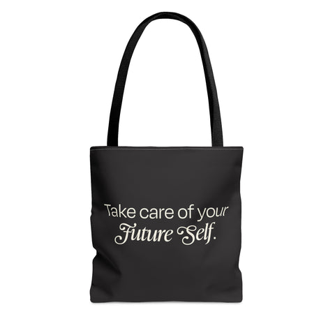 AUERS Take Care Black Tote Bag