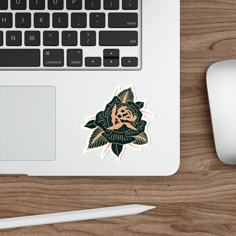 Scorpion Rose Wire Individual Die-Cut Stickers