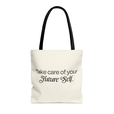 AUERS Take Care Tan Tote Bag