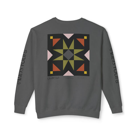 Mosaic Star Unisex Lightweight Crewneck Sweatshirt