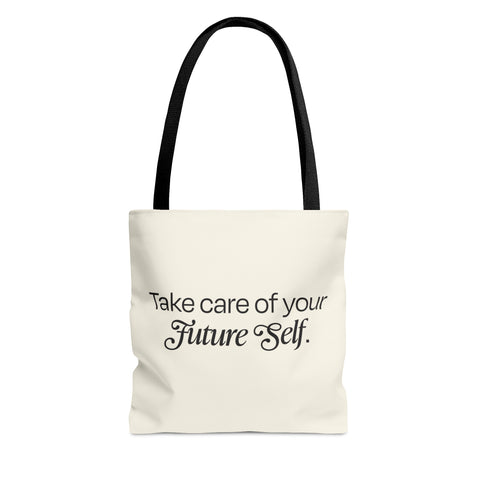 AUERS Take Care Tan Tote Bag