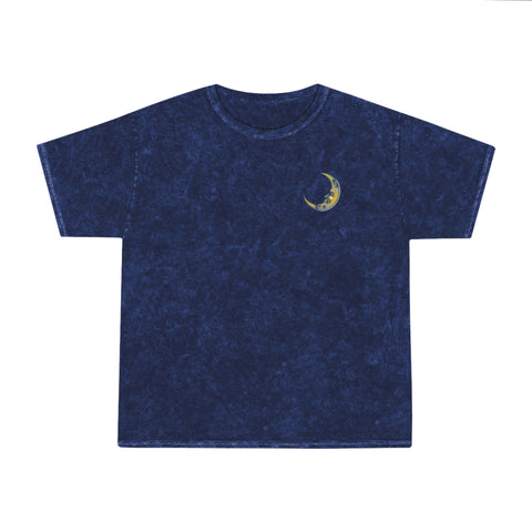 Moon Moth Locket Navy Mineral Wash T-Shirt